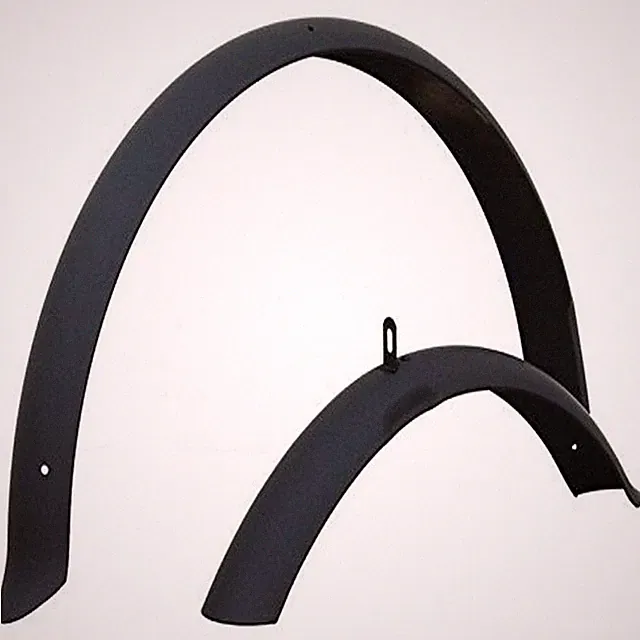 Firmstrong Beach Cruiser Bicycle Fender Set, Front and Rear 26" Matte Black
