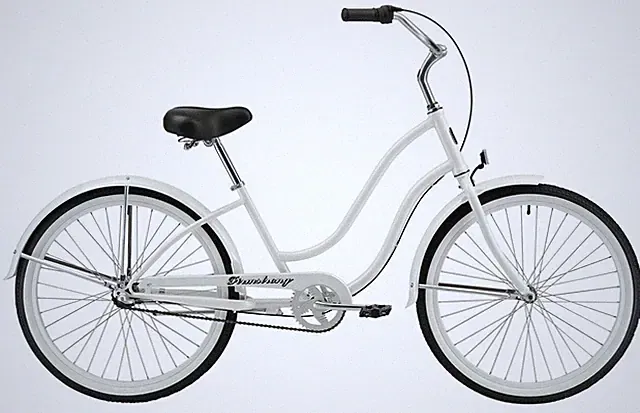Firmstrong SIREN 26" Lady's Beach Cruiser Bike SHIMANO NEXUS 3-Speed White
