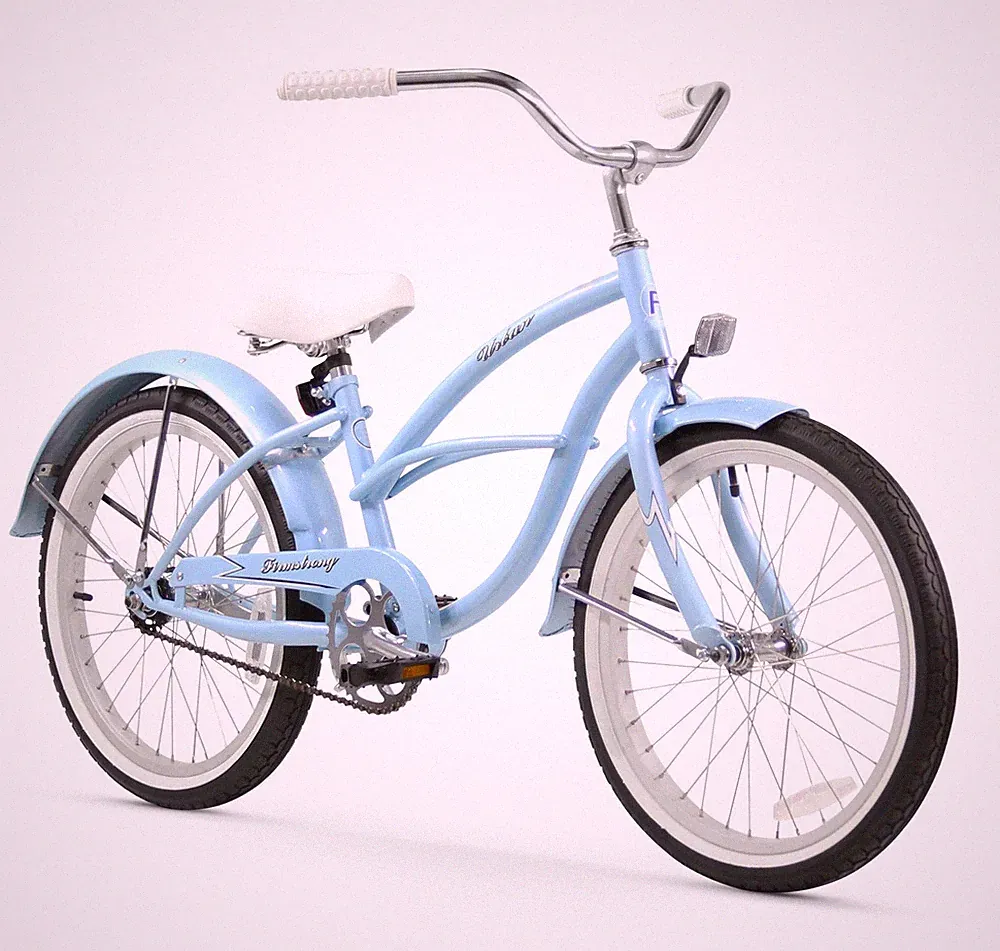 Firmstrong Urban Girl Single Speed Beach Cruiser 13x20-Inch, Baby Blue