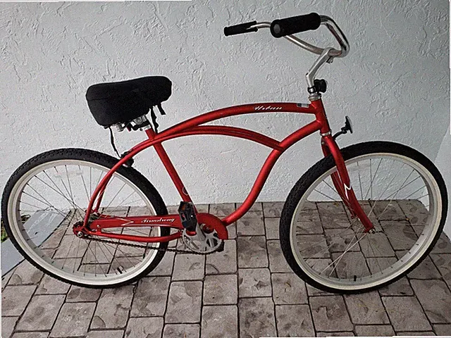 Firmstrong Urban Man Single Speed Men's 26" Beach Cruiser Matte Red Local Pickup
