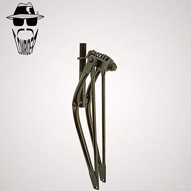 Original Lowrider 24" Classic 1" Black Durable Suspension Retro Springer Fork.