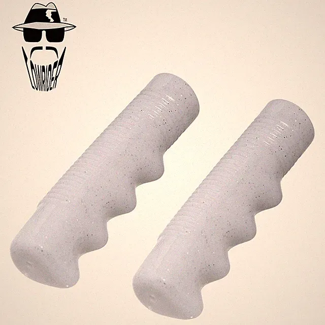 Original Lowrider Metallic Sparkle Flake Grips 7/8" x 115mm Sparkle White Pair.